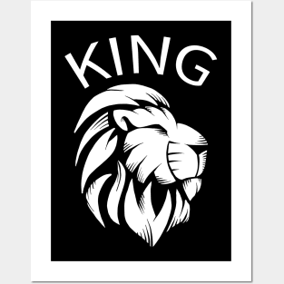 King lion shirt Posters and Art